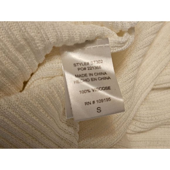 Love J Pull over Knot Front top size Small light weight Knit White - Picture 9 of 10